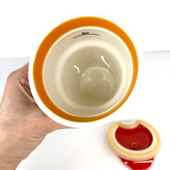 Starbucks Via Ready Brew Red White 237mL/8oz Ceramic To Go Tumbler Coffee Tea‎ - Picture 9 of 12